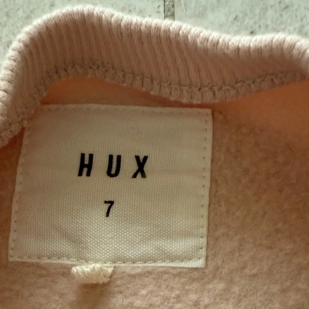 Huxbaby Pink Organic Rainbow Bear  Matching Set sz 7 color Rose